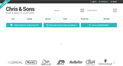 Desktop Screenshot of chrisandsons.co.uk