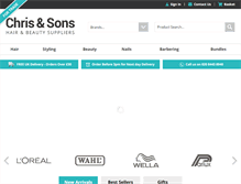 Tablet Screenshot of chrisandsons.co.uk